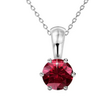 Sasha | Ruby Solitaire Pendant