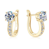 Lori | Sparkling Gold Hoops