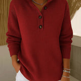 Eleanor | V-Neck Polo Collar Sweater