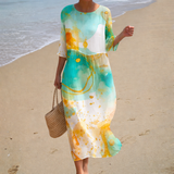 Long, flowing, chic, and comfortable dress