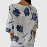 Karoline | Elegant Floral Print Blouse