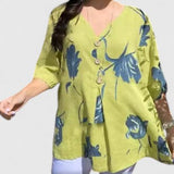 Karoline | Elegant Floral Print Blouse