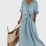 Helena | Maxi Dress with Draping