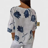 Karoline | Elegant Floral Print Blouse