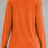 Sadie | Halloween-Inspired Orange Witch Letter Print V Neck Blouse