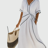 Helena | Maxi Dress with Draping