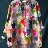 Valentina | Colorful Heart Print Shirt