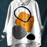 Sienna | Geometric Abstract Print Shirt