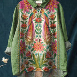 Lina | Vibrant Floral Embroidered Shirt