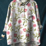 Lina | Vibrant Floral Embroidered Shirt
