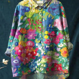 Lina | Vibrant Floral Embroidered Shirt