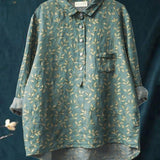 Lina | Vibrant Floral Embroidered Shirt