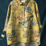 Lina | Vibrant Floral Embroidered Shirt