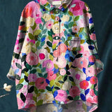 Lina | Vibrant Floral Embroidered Shirt