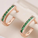 Dahlia | Emerald Earrings