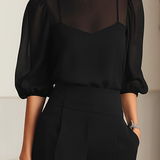 Elodie | Top And Wide-leg Pants Three-piece Set