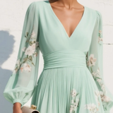 Olivia | Floral Elegance Midi Dress