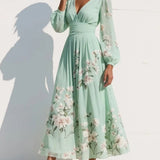 Olivia | Floral Elegance Midi Dress