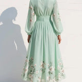 Olivia | Floral Elegance Midi Dress