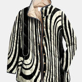 Kambria™ | Casual Quilted Jacket with Abstract Geometric Design