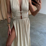 Zolla - Textured Dress with Slit