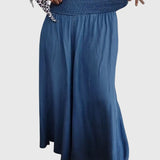 Pants - Comfortable Trousers with Elastic Waistband, Floating Comfort & Boho Style