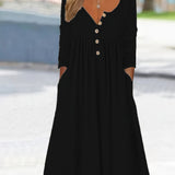 ZARA | MIDI DRESS WITH BUTTONS IN FRONT