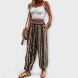 Pants - Pants with Ethnic Pattern, Fashionable Design