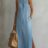 Julia™ | Retro Lace Denim Dress