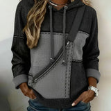 Elara | Elegant Color Block Hoodie
