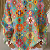 Tilde | Colorful Sweater with Checkered Pattern