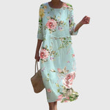 Hayley™ | Elegant Maxi Floral Dress