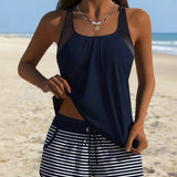 Nikita | Striped Simple Tankini Boxer