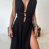 Zolla - Textured Dress with Slit