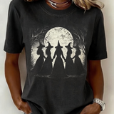 Stella | Halloween-Inspired Round Neck Short Sleeve T-shirt