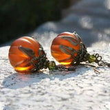 Sofia | Halloween-Inspired Vintage Pumpkin Earrings