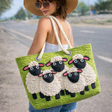 Quilted Beach Bag Sheep Heaven