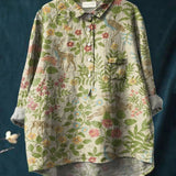 Olivia | Floral Forest Shirt