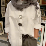 Rachel | Statement Button Stand Collar Blouse