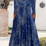 ELOWEN | MIDI DRESS WITH LONG SLEEVES CASUAL