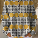 Thyra | Vintage Sweater with Geometric Pattern