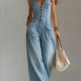Sophie™ | Loose Denim Jumpsuit