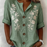 Gomez | Elegant Top With Floral Embroidery