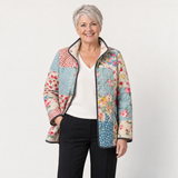 Caroline - Floral Patchwork Quilted Jacket