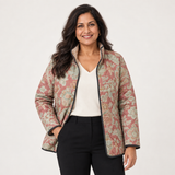 Grace - Vintage Floral Casual Quilted Jacket