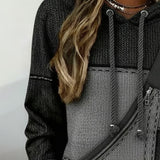 Elara | Elegant Color Block Hoodie