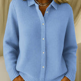 Patricia | Textured Button-Front Cardigan