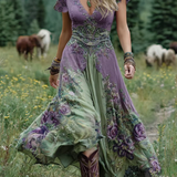 Holly - Short Maxi Floral Dress