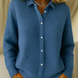 Patricia | Textured Button-Front Cardigan