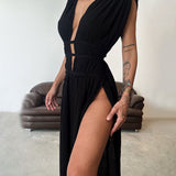 Zolla - Textured Dress with Slit
